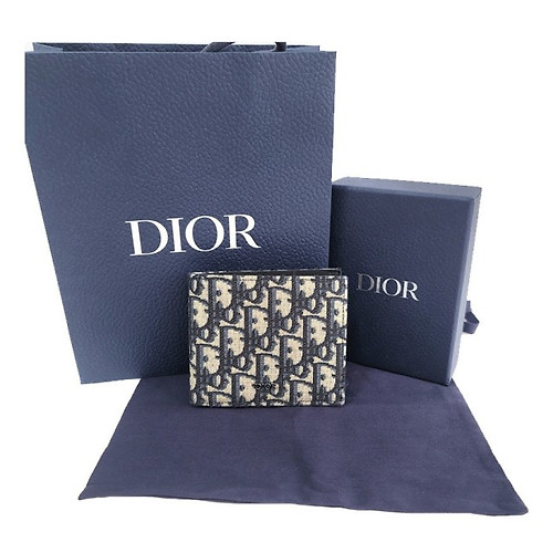 Dior Wallet Galaxy Leather Black Dior Oblique 2ESBH027VPD-H03E