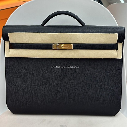 Shop HERMES Sac a depeches light 1-37 briefcase (H074409CB89
